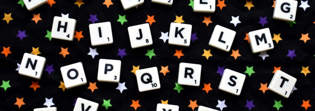 alphabet Scrabble tyiles